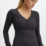 Fabletics Women’s Waffle Henley Long Sleeve Shirt Photo 6