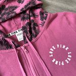 PINK - Victoria's Secret PINK Victoria’s Secret Hibiscus Zip Up Hoodie Large Athleisure Sporty Photo 2