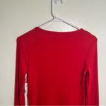 Sonoma  Henley Top Hyplad Red Long Sleeve V-Neck XS Photo 5