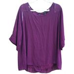 Cameo  APPEARANCE PURPLE FLOWY BLOUSE Photo 0