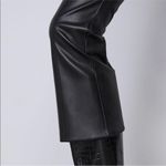 ZARA  Faux Leather Flared Cropped Pants Size S NEW Photo 9