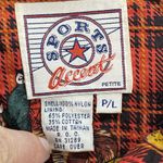 Vintage Sports Accent Windbreaker Womens P/L Red Plaid Equestrian Full Zip Y2k Size undefined Photo 3