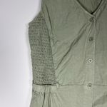 Cloth & Stone Anthropologie  Sage Green Smocked Top Tencel Long Dress Maxi Sz S Photo 6