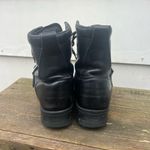 Harley Davidson Black Moto Biker Lace Up Buckle Boots 81003 Size 6 1/2 Photo 3