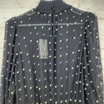 Retrofête Retrofete Hedy Embellished Silk Chiffon Dress in Black Pearl Size Small NWT Photo 6