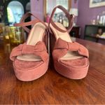 A New Day Like New Women's Tan Faux Suede Brown Platform Heels Photo 5