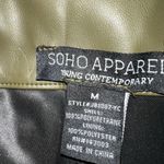 Soho Apparel  olive color faux leather wide leg pants! New! Photo 5