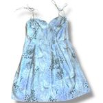 Aritzia  Wilfred Fable Dress Sweetheart Neckline Mini Tie Shoulders Size 12 Photo 8