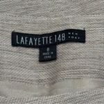 Lafayette 148  Tan and White Textured Pencil Skirt Wool Blend Career Capsule 12 Photo 5