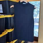 Babaton  Aritzia Black Sleeveless Mock Neck Open Tie Back Top Size Large Photo 6