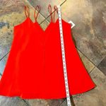 The Coverii NWT  Red Double V-neck Strappy Layered Cami Small Photo 4