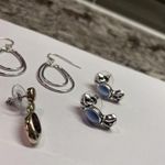 Lot Of 4 Costume Jewelry Pierced Earrings Mostly Dangle Mix Photo 5