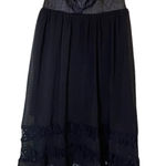 BCX 🖤  Strapless Faux Leather & Lace High-Low Dress – Size 3 Photo 0