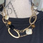 Lia Sophia  long chunky gold stone necklace Photo 4