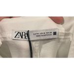 ZARA Wide Leg Strappy Antique White Overalls Jumpsuit Photo 1