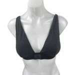 SKIMS Women's Black Sleeveless Plunge Neck Cami Bralette Crop Tank Top Size XL Photo 0