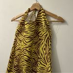 Meshki Tali Zebra Print Halter Mini Dress XXL Photo 3