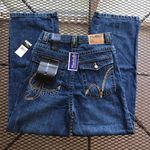 NWT BLUE DARK WASH FUBU EMBROIDERED DENIM JEANS Size 27 Photo 1