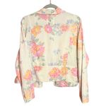 Old Navy Pastel Floral Open Front Blazer Linen Blend Women's Large Photo 1