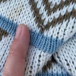 Vintage 90s Croquet Clue Geometric Checkered Multicolor Striped Pullover Sweater Multi Size M Photo 10