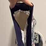 August Silk  Navy and Pink Floral Blouse Photo 3