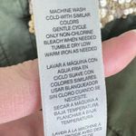 Chico's 100% Cotton Sage Green Gold Sequin Full Zip Military Utility Vest Size L Photo 7