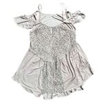 POL Anthropologie Lace Embroidered Go with the Flow Pink Top Size Large Photo 5