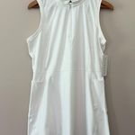 Danskin New  Golf Active Dress Sleeveless 1/4 Zip Moisture Wicking White Size XL Photo 2