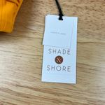 Shade & Shore  Women's Golden Yellow Ribbed Bikini Top - Size 34D - NWT Photo 2