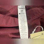Halara Flex DayStretch High Waisted Work Flare Pants Zip Pockets Burgundy NWT 2X Photo 8