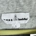 Neon Buddha Gray 100% Cotton Pullover Sleeveless Knee Length Knit Shift Dress L Size L Photo 3