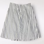 Kate Spade Broome Street Pleated Striped Knee Length Skirt Size 2 White Photo 2