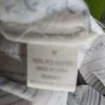 Eden & Olivia  M Sleeveless Baja Striped Button Back Top in Blue White Photo 6