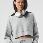 Alo Yoga alo Muse Hoodie - Athletic Heather Grey Photo 0