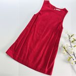 Abercrombie & Fitch Women’s High-Neck Linen Blend Mini Red Dress Photo 3