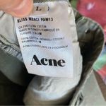 Acne Studios Bliss Merci Camo Stretch Jeans Grean Olive size large 31 Green Photo 5