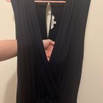 Trina Turk Blue Romper with Pockets Flowy Soft Low Plunge Neckline Photo 2