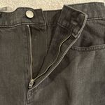 Madewell Black Rigid Denim A-Line Mini Skirt new with tags color black y2k style Photo 5