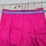 J.Crew Factory Linen-blend wide-leg pleated trouser pant Fuchsia Fantasy 16 NWT Photo 11