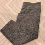 Lululemon Grey & Yellow Tweed Cropped Leggings Photo 0
