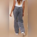 Pretty Little Thing Washed Grey Dipped Back Waistband Boyfriend Jeans . Size 8 Photo 3