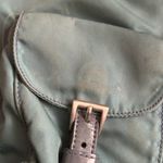 Prada  nylon backpack y2k 2000s in green with leather trim and silver-tone small Photo 13