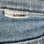 MOTHER The Runaway Step Fray Flare Jeans Size 29 Kiss and Make Up Wash Denim Blue Photo 12