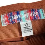 Urban Outfitters  Orange Wide Leg Flare Pants High Rise Size 14 Photo 2