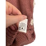 Luna Ivy Cardigan Womens XS Floral Sweater Pink Kit Appliqué Balloon Sleeve Photo 4