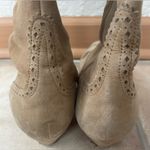 Lulu Guiness tan,suede, embroidered knee boots, leather sole/interior; 40 1/2 Tan Size undefined Photo 8