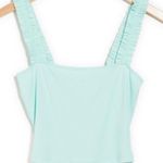 Abound Green Yucca Ruffle Ribbed Crop Top Cami Photo 2