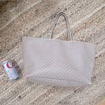 ANINE BING  Cream Tote Bag Photo 6