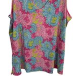 Belle by Kim Gravel Relaxed Pink and Blue Tank Top Size XL Photo 3