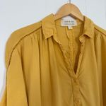 Cloth & Stone  Yellow Button Down Long Sleeve Shirt Photo 7